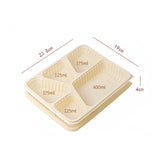 Four food takeaway boxes (biodegradable)